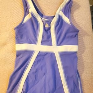 🤩adidas purple athletic workout women's top